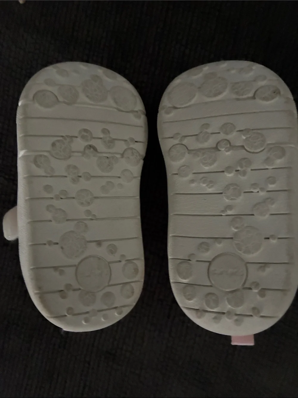 Carter's Cream Baby Walker Sneakers with Pink Lining